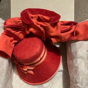 Retired Caroline’s spencer & hat. New, never used. Box damaged from storage.